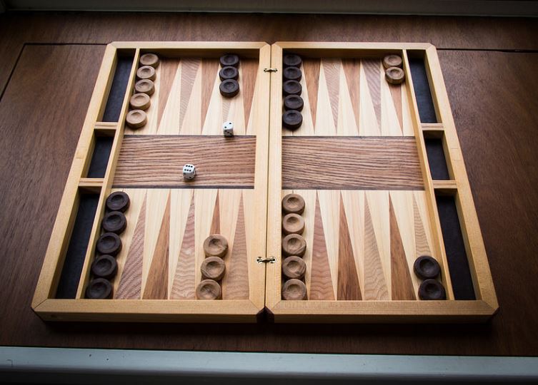 Backgammon board
